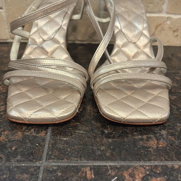 Bruno Magli Gold Strappy Sandals NWT size 7 - Picture 7 of 10